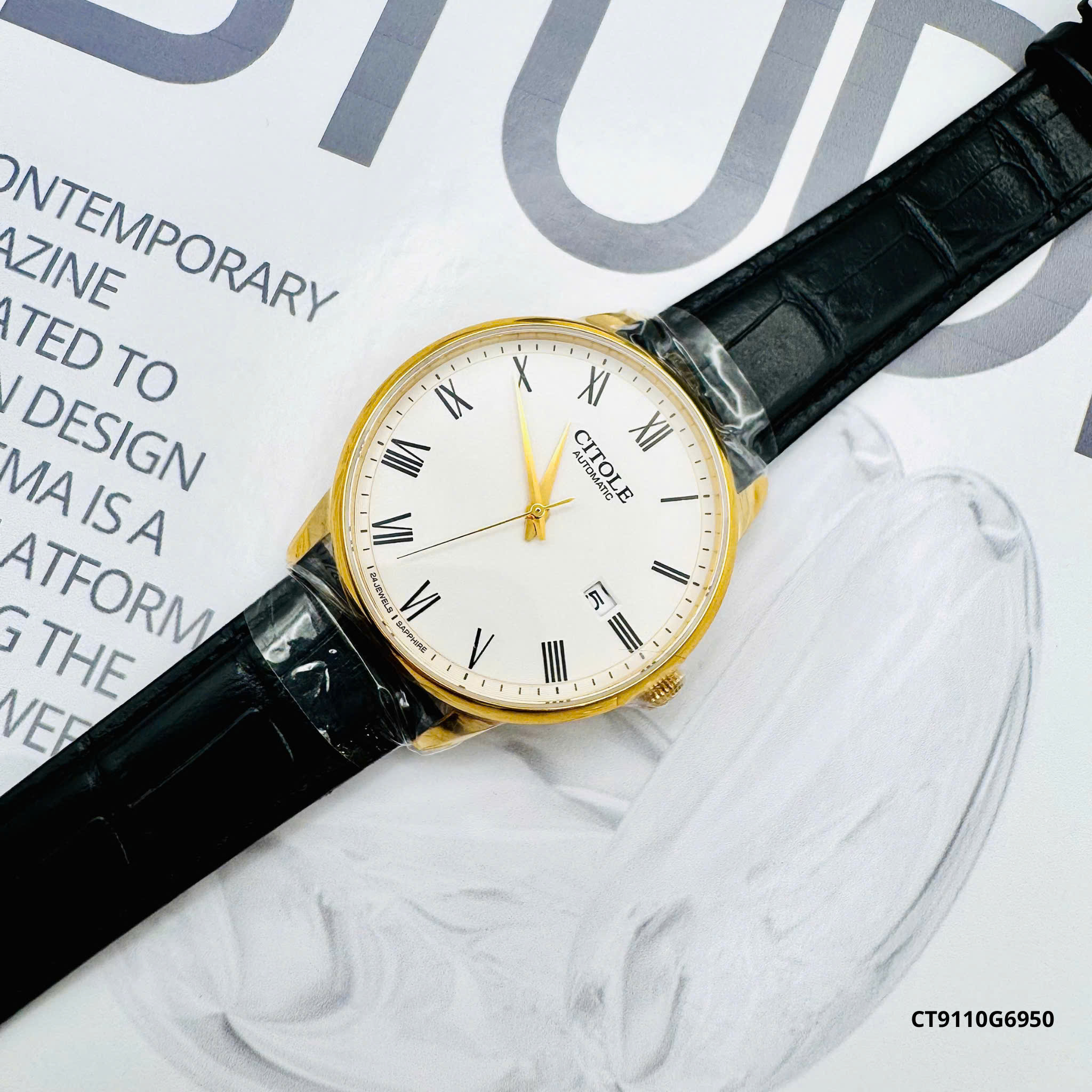 ĐỒNG HỒ CITOLE NAM DA CT9110 ĐỒNG HỒ CITOLE NAM DA CT9110