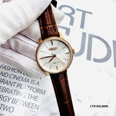 ĐỒNG HỒ CITOLE NỮ CƠ DA CT9105L